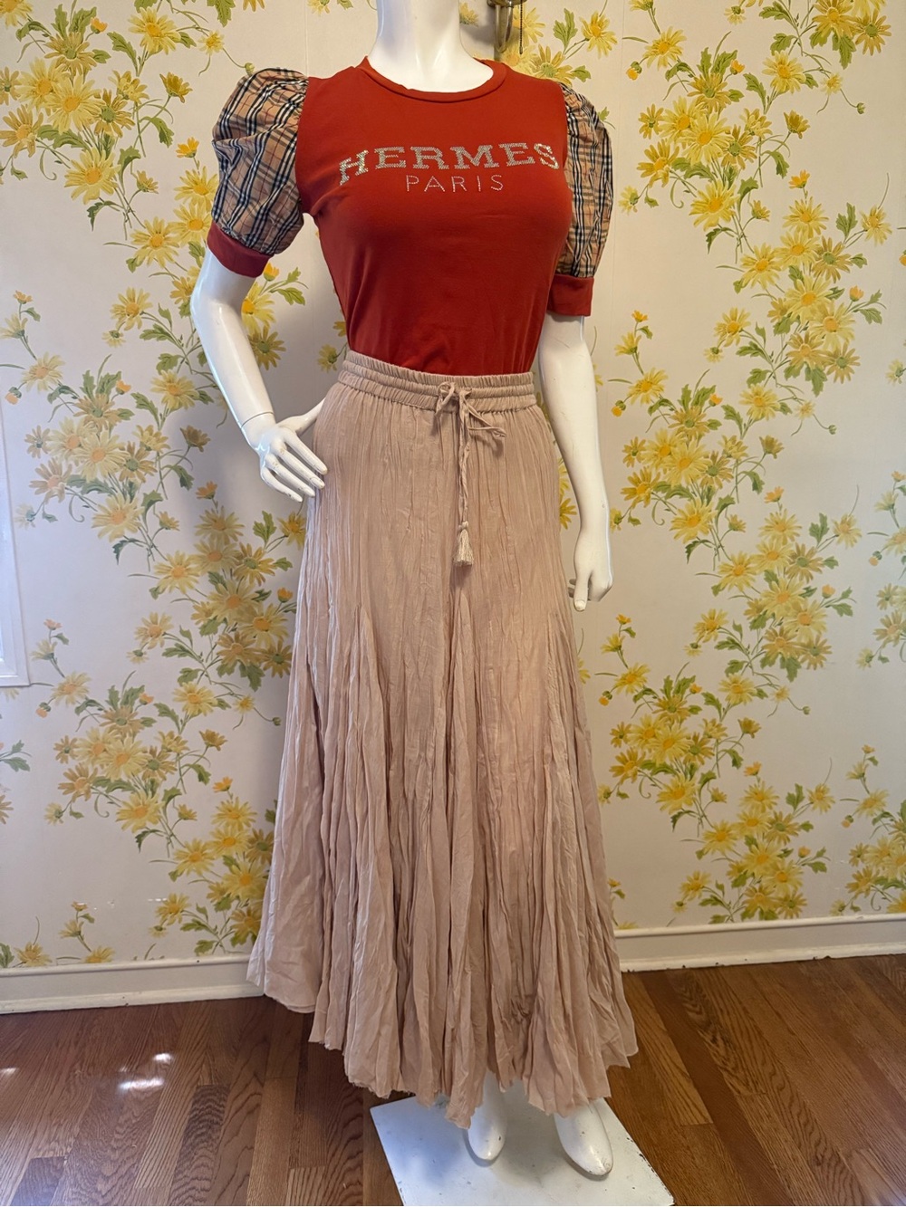 NWT boho Maxi Skirt size one size
